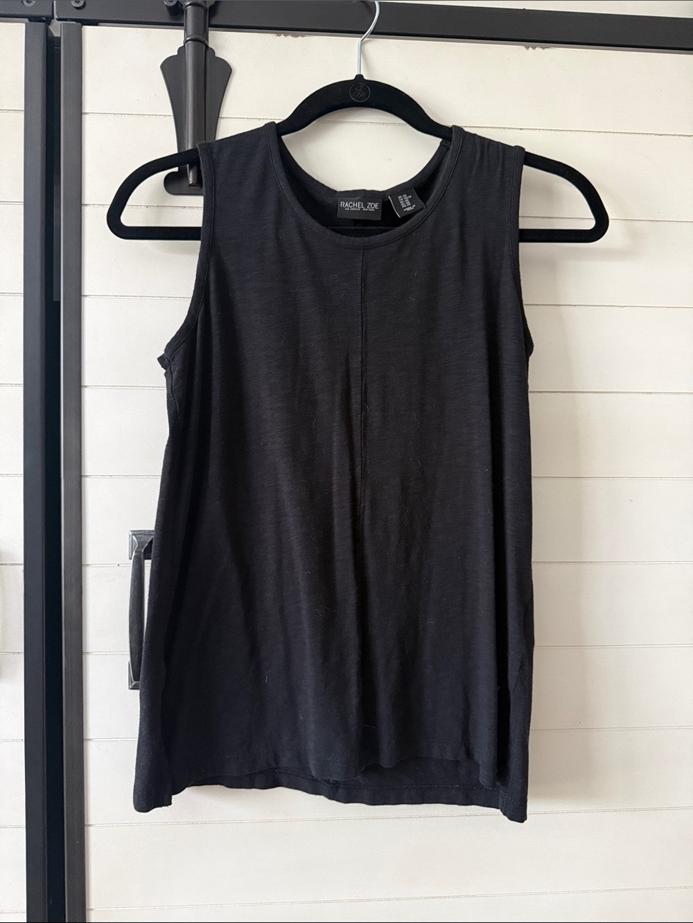 Rachel Zoe Black Sleeveless Jersey Tank